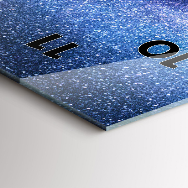 Vertikale Uhr mit motiv Milchstraße