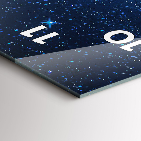 Vertikale Uhr Nachthimmel