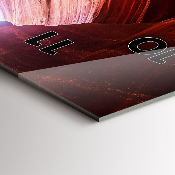 Vertikale Uhr mit motiv Sand-Schlucht