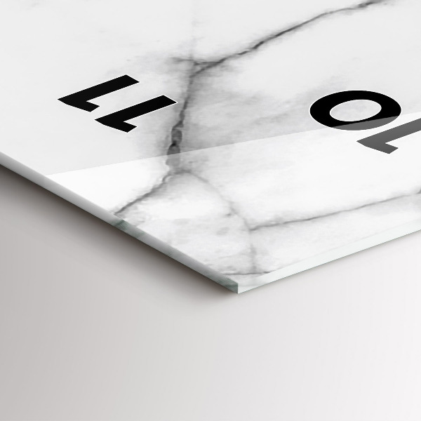 Vertikale Uhr Dekorativer Marmor