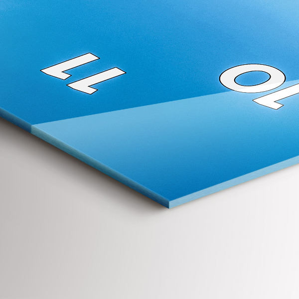 Vertikale Uhr mit motiv Tropische Insel