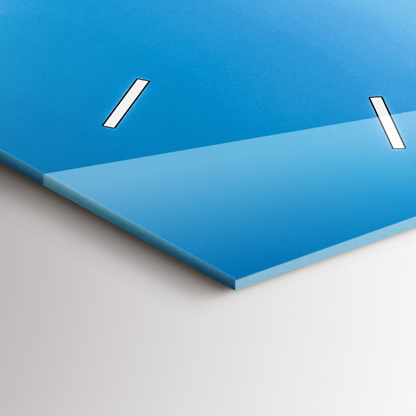 Vertikale Uhr mit motiv Tropische Insel