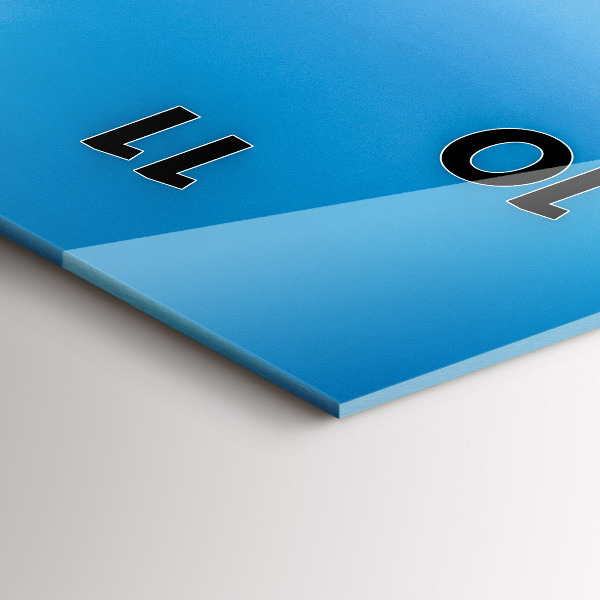 Vertikale Uhr mit motiv Tropische Insel