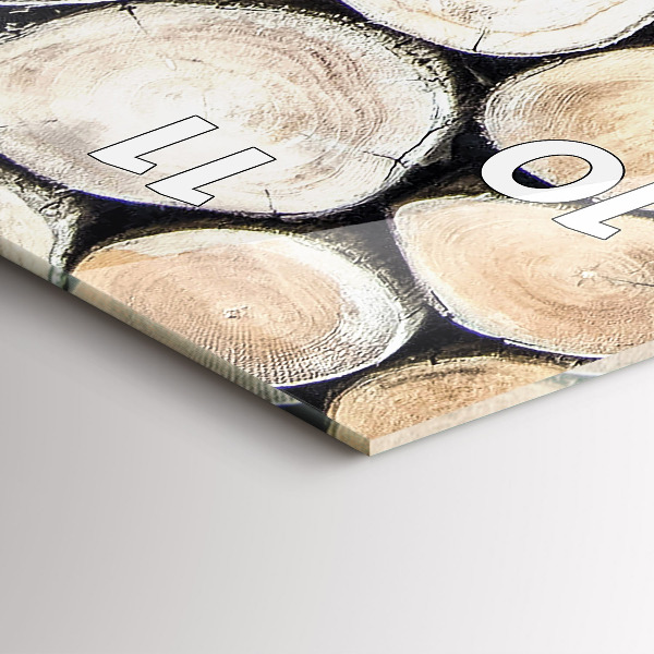 Vertikale Uhr Geschnittener Baumstamm