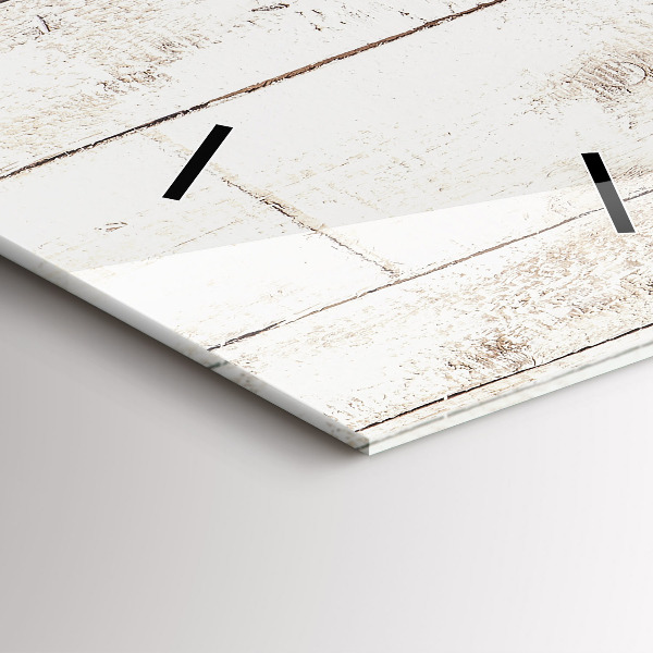 Vertikale Uhr Helle Holzbretter