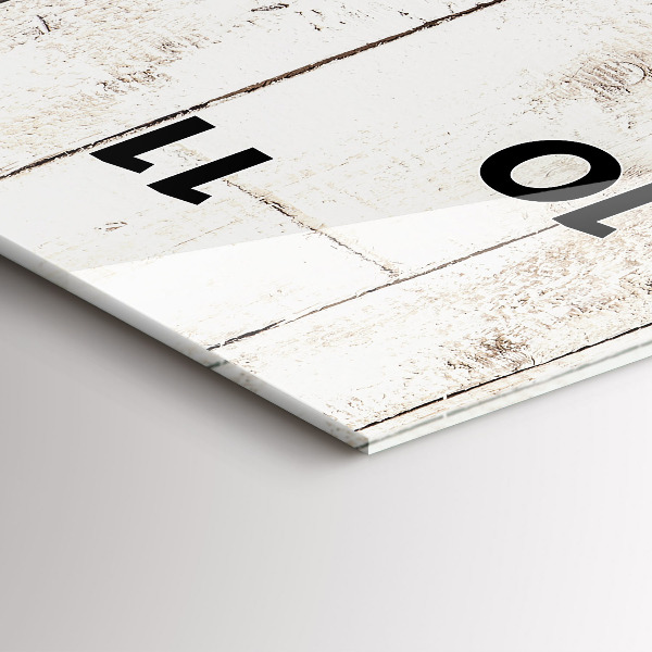 Vertikale Uhr Helle Holzbretter