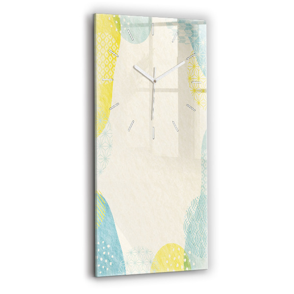 Vertikale Uhr Gemusterter Rahmen