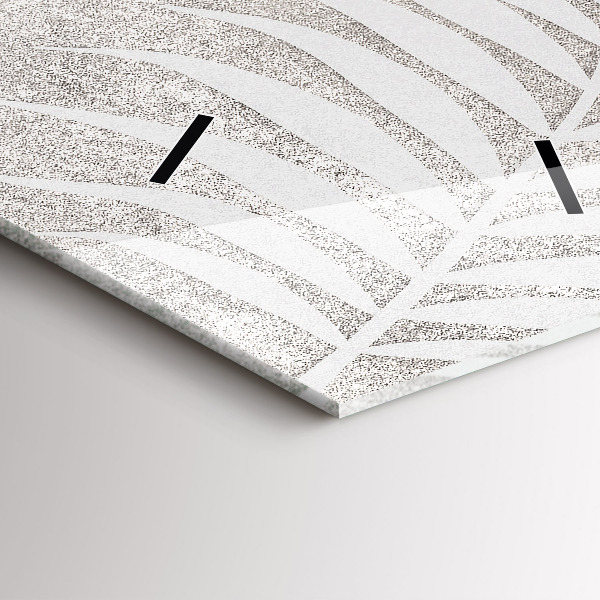 Vertikale Uhr mit motiv Palmenblatt