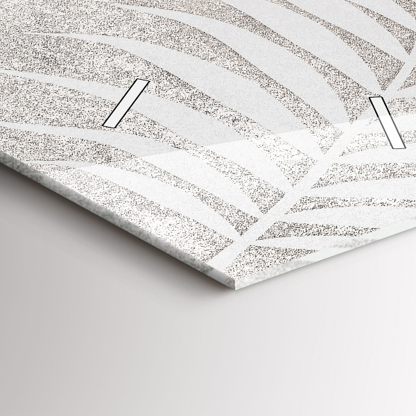 Vertikale Uhr mit motiv Palmenblatt