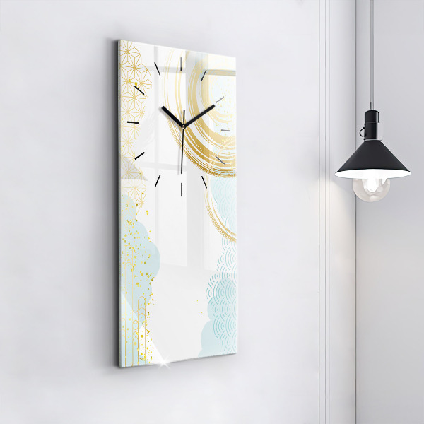 Vertikale Uhr mit motiv Dekoratives Muster