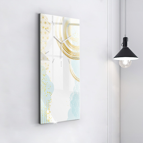 Vertikale Uhr mit motiv Dekoratives Muster