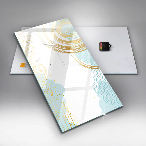 Vertikale Uhr mit motiv Dekoratives Muster