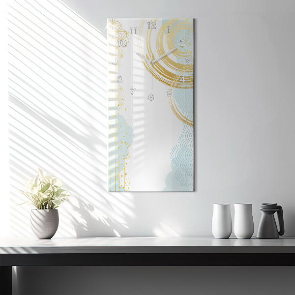 Vertikale Uhr mit motiv Dekoratives Muster