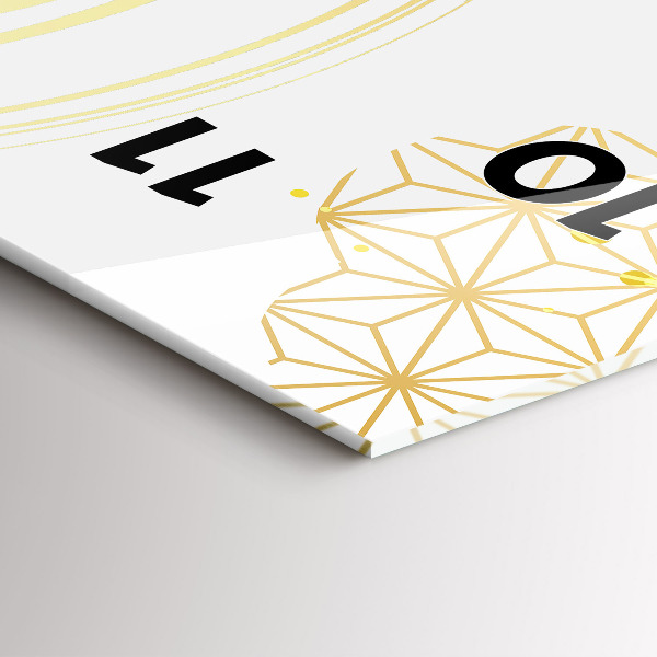 Vertikale Uhr mit motiv Dekoratives Muster