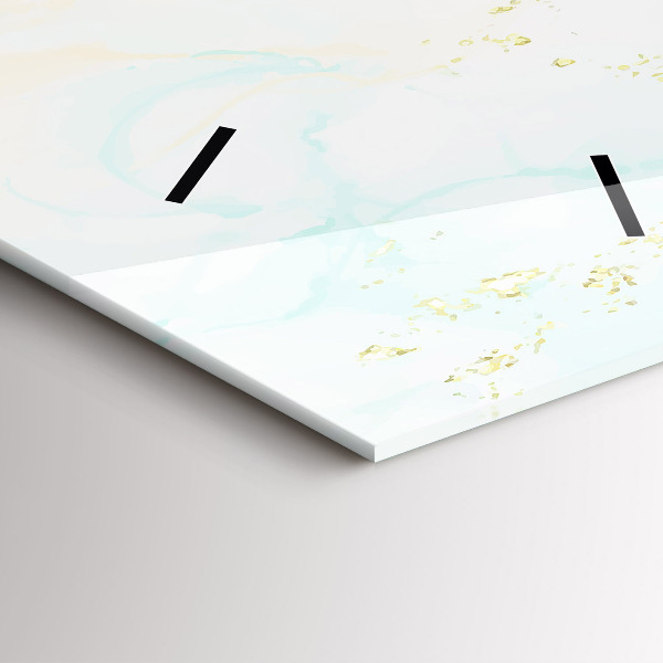 Vertikale Uhr Aquarellierter Marmor