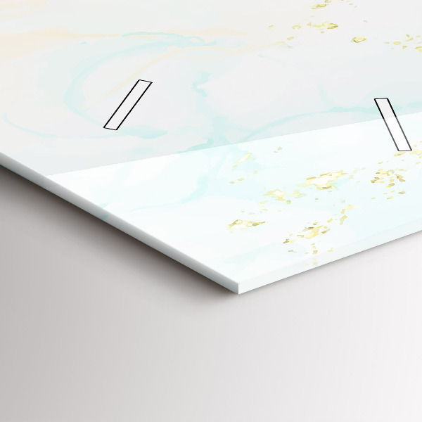 Vertikale Uhr Aquarellierter Marmor