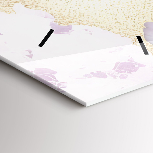 Vertikale Uhr Pastell-Marmor