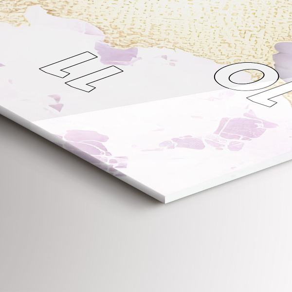 Vertikale Uhr Pastell-Marmor