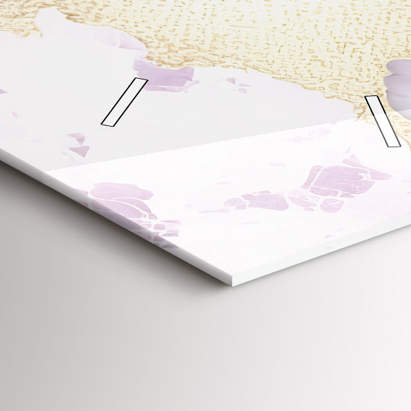 Vertikale Uhr Pastell-Marmor