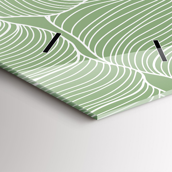 Vertikale Uhr mit motiv Natur Blattmuster