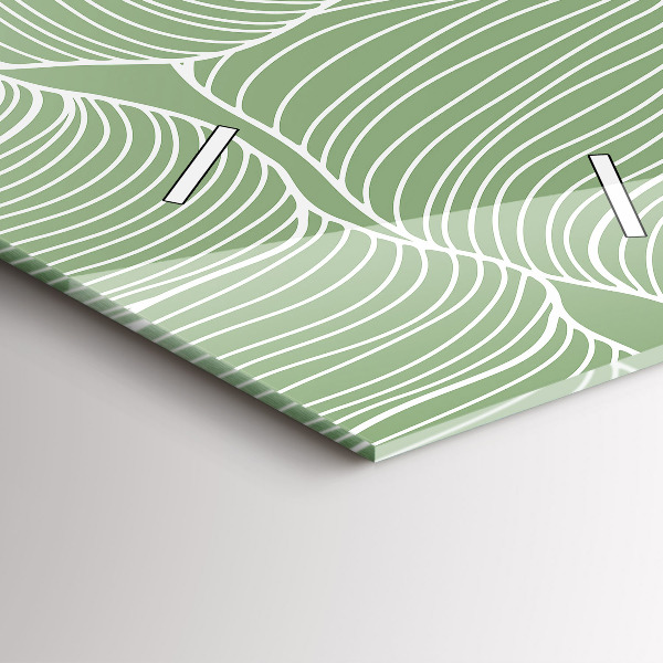 Vertikale Uhr mit motiv Natur Blattmuster