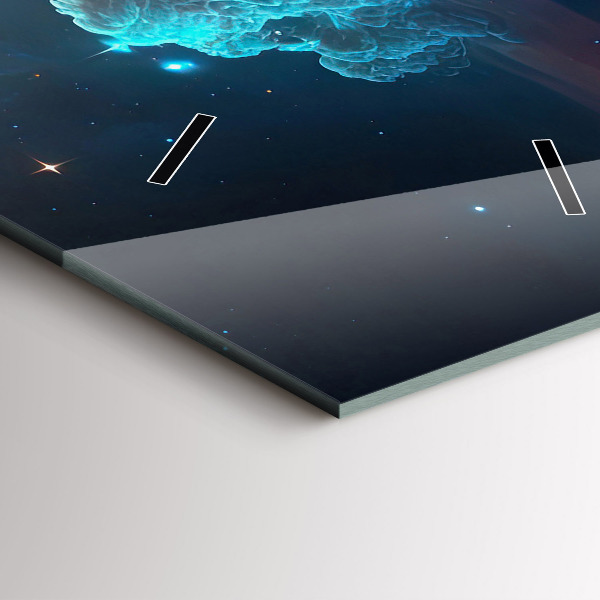 Vertikale Uhr mit motiv Kosmische Welt der Sterne