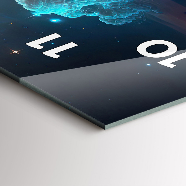 Vertikale Uhr mit motiv Kosmische Welt der Sterne