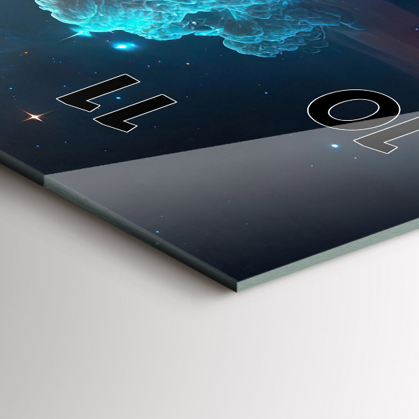 Vertikale Uhr mit motiv Kosmische Welt der Sterne