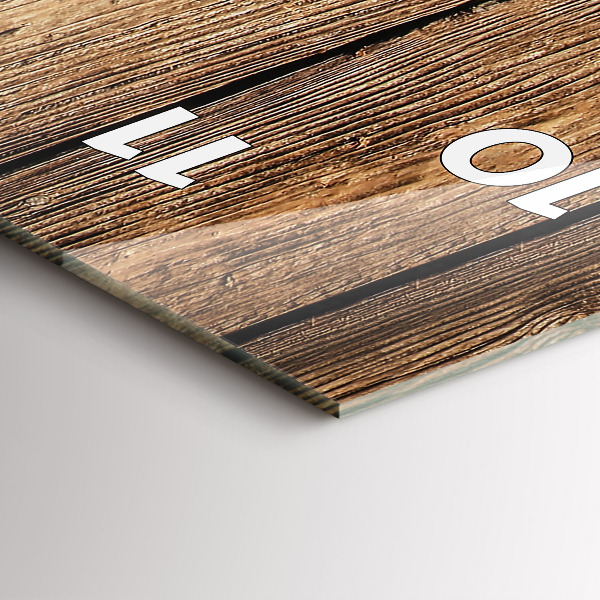 Vertikale Uhr mit motiv Hölzerne Bretter