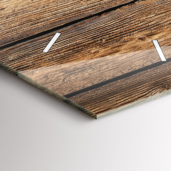 Vertikale Uhr mit motiv Hölzerne Bretter