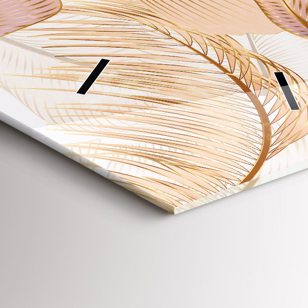 Vertikale Uhr mit motiv Natur Blattmuster