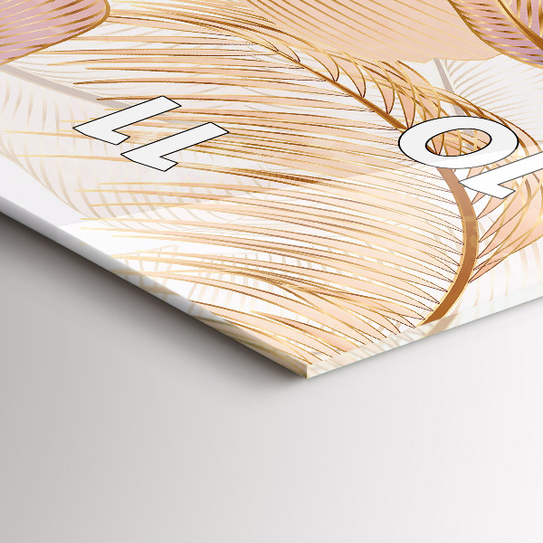 Vertikale Uhr mit motiv Natur Blattmuster