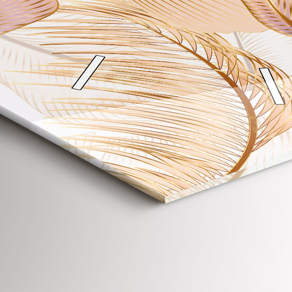 Vertikale Uhr mit motiv Natur Blattmuster