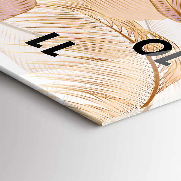 Vertikale Uhr mit motiv Natur Blattmuster