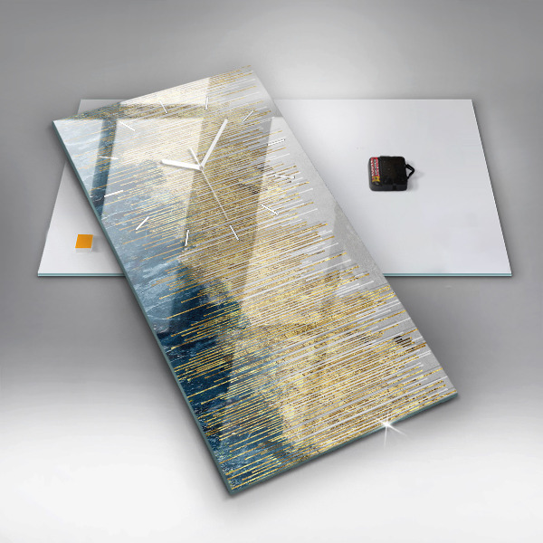 Vertikale Uhr Dekoratives Muster und Gold