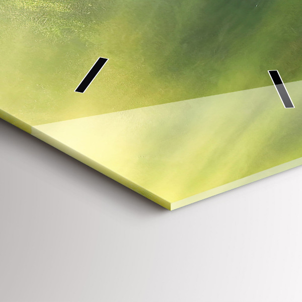 Vertikale Uhr mit motiv Wasserfall und Felsen