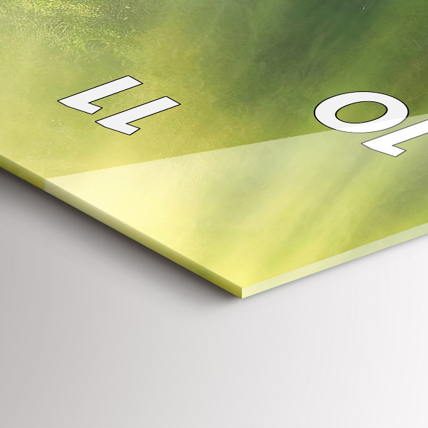 Vertikale Uhr mit motiv Wasserfall und Felsen