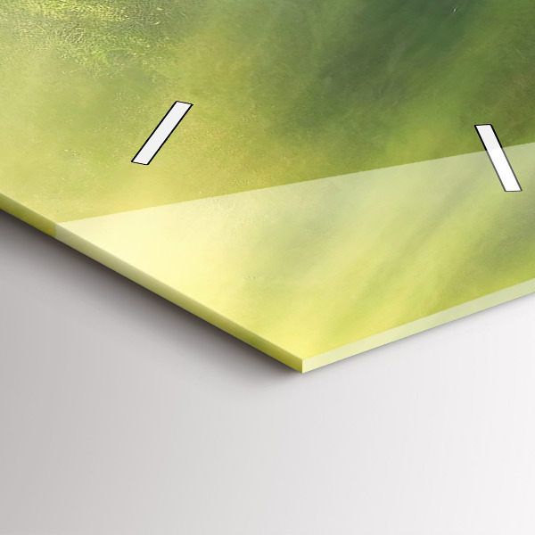 Vertikale Uhr mit motiv Wasserfall und Felsen