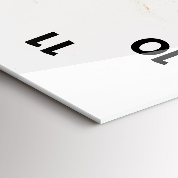 Vertikale Uhr mit motiv Marmoriertes Muster