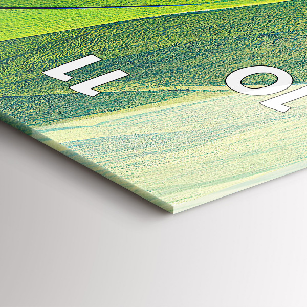 Vertikale Uhr Abstrakte grüne Felder