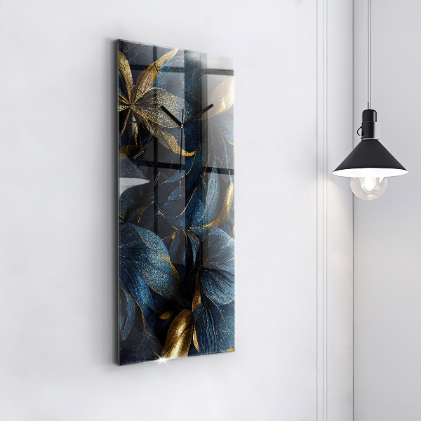 Vertikale Uhr mit motiv Dekorative Blumen