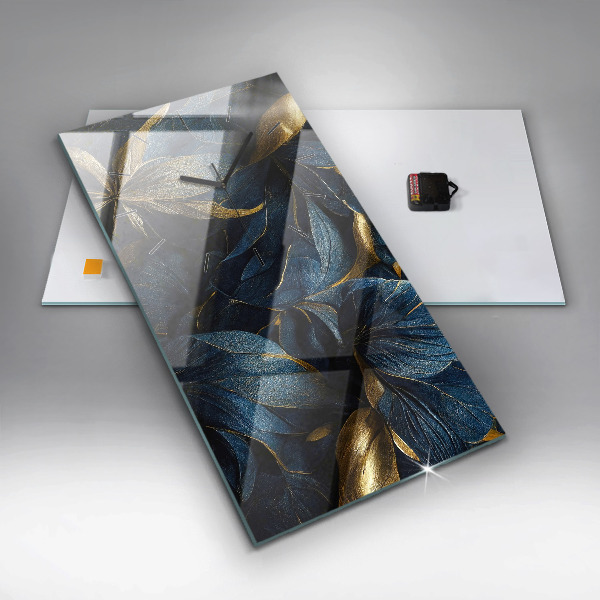 Vertikale Uhr mit motiv Dekorative Blumen