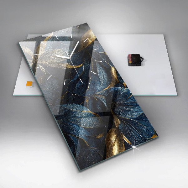 Vertikale Uhr mit motiv Dekorative Blumen