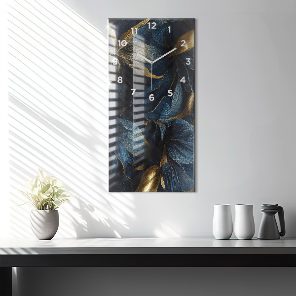 Vertikale Uhr mit motiv Dekorative Blumen