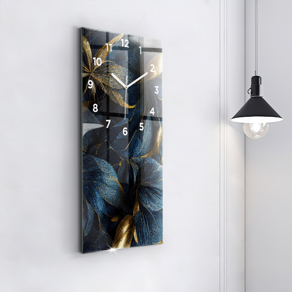 Vertikale Uhr mit motiv Dekorative Blumen