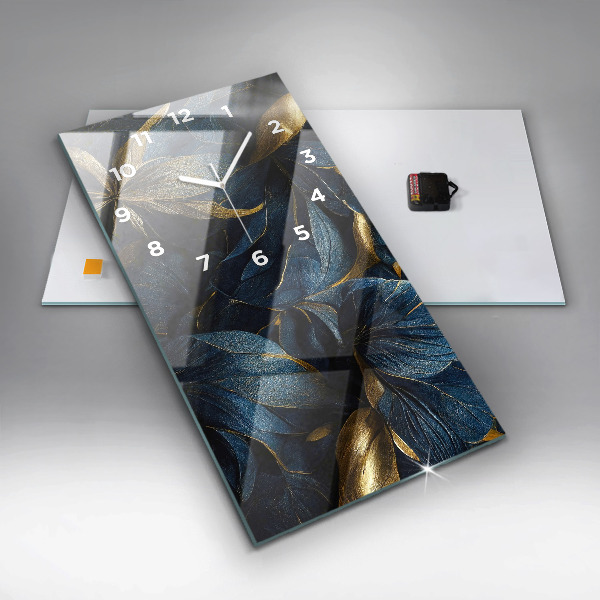 Vertikale Uhr mit motiv Dekorative Blumen