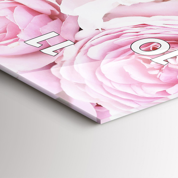 Vertikale Uhr mit motiv Dekorative Blumen