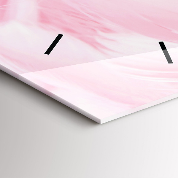 Vertikale Uhr Federn abstrakt