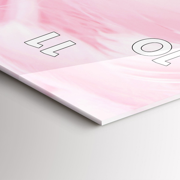 Vertikale Uhr Federn abstrakt