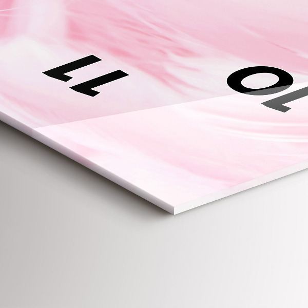 Vertikale Uhr Federn abstrakt